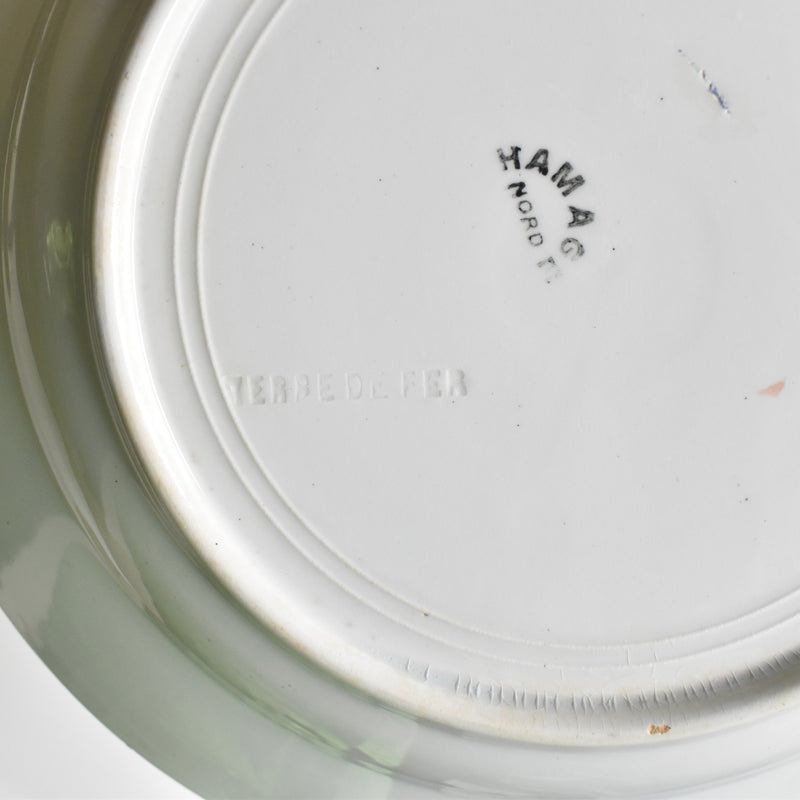 Antique deep plate, Saint-Amand, Hamage Nord