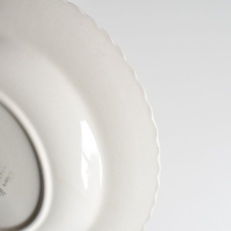 Vintage Deep Plate, Saran Ribbon A