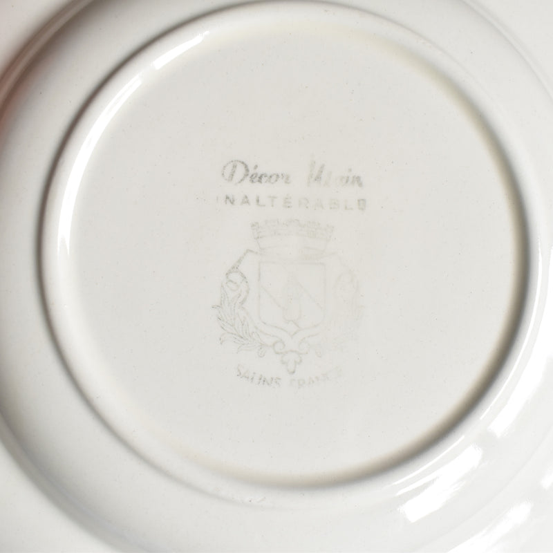 Vintage Deep Plate Saran Ribbon B