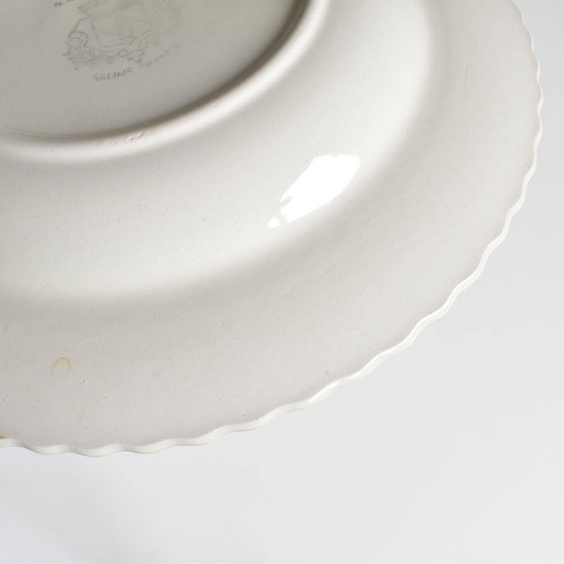 Vintage Deep Plate Saran Ribbon B
