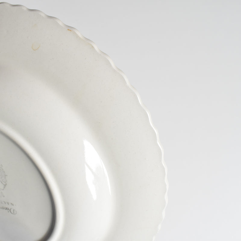 Vintage Deep Plate Saran Ribbon B