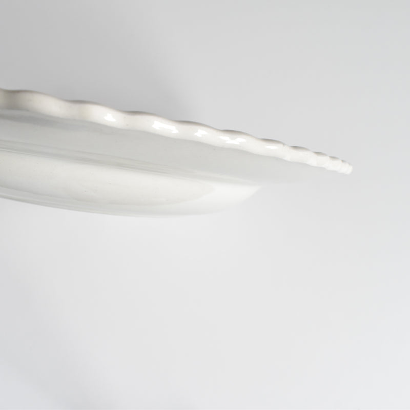 Vintage Deep Plate Saran Ribbon B