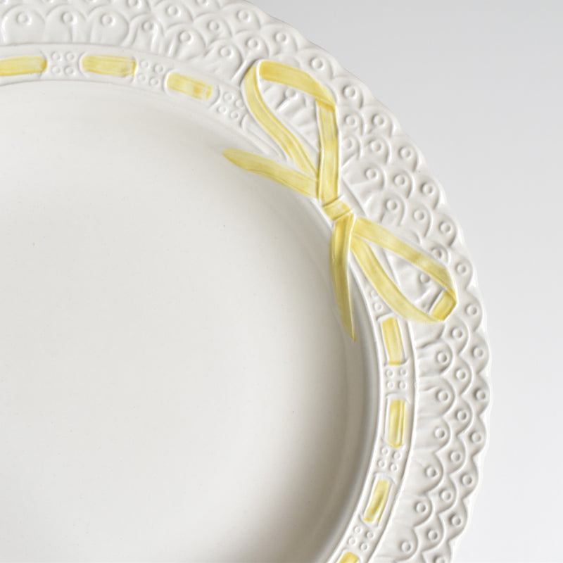 Vintage Deep Dish Saran Ribbon C
