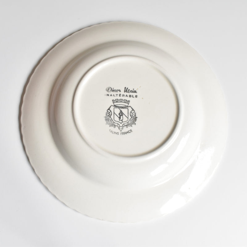 Vintage Deep Dish Saran Ribbon C
