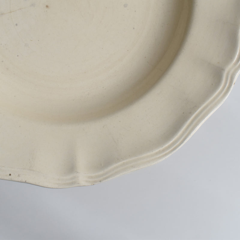 Vintage Deep Plate: Digoin & Sarreguemines, Floral Rim