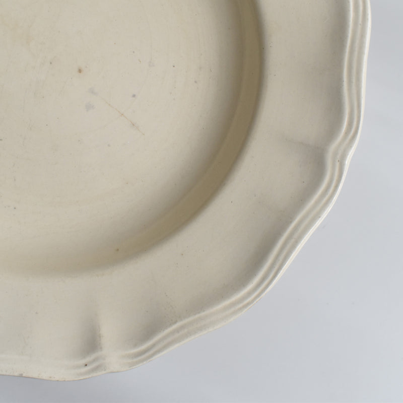 Vintage Deep Plate: Digoin & Sarreguemines, Floral Rim