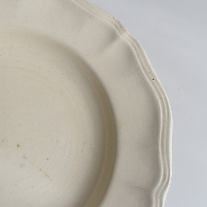 Vintage Deep Plate: Digoin & Sarreguemines, Floral Rim