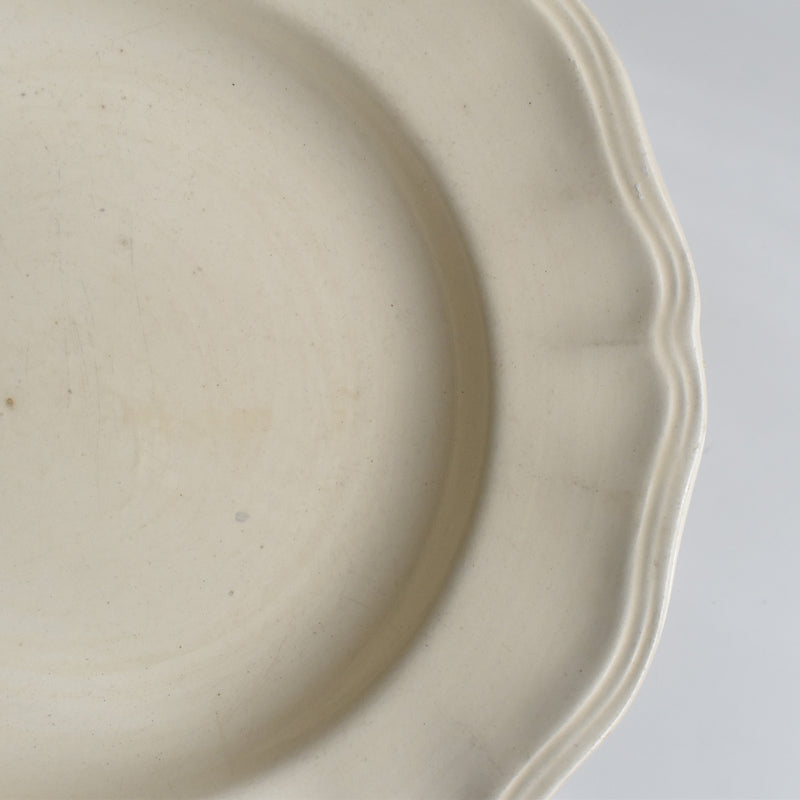 Vintage Deep Plate: Digoin & Sarreguemines, Floral Rim