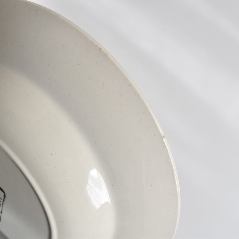 Vintage Deep Plate, Digoin & Sarreguemines "HOUX" (Holly) B