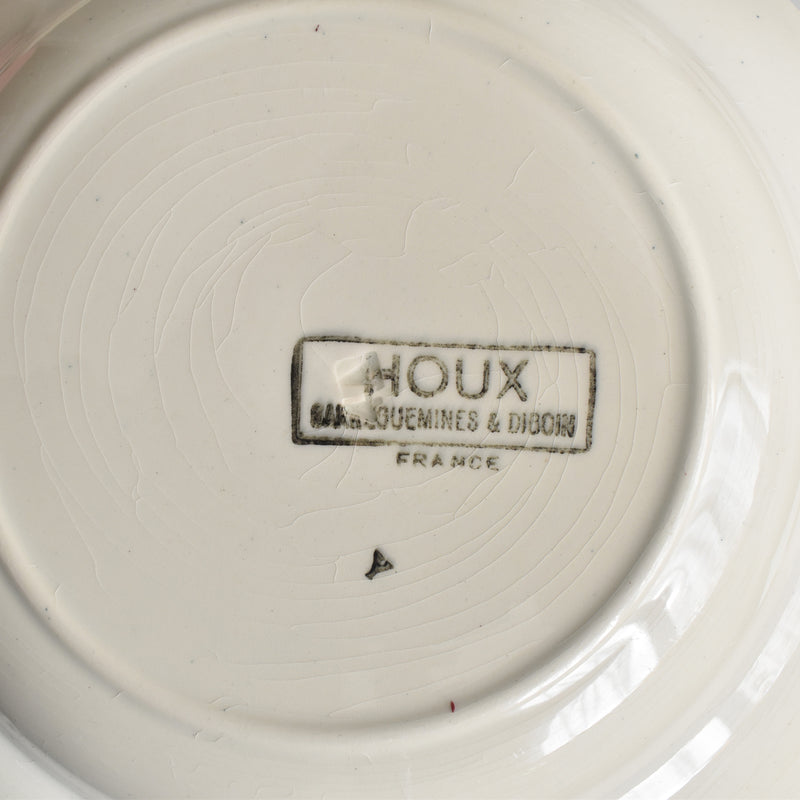 Vintage deep plate Digoin & Sarreguemines HOUX (Holly) C