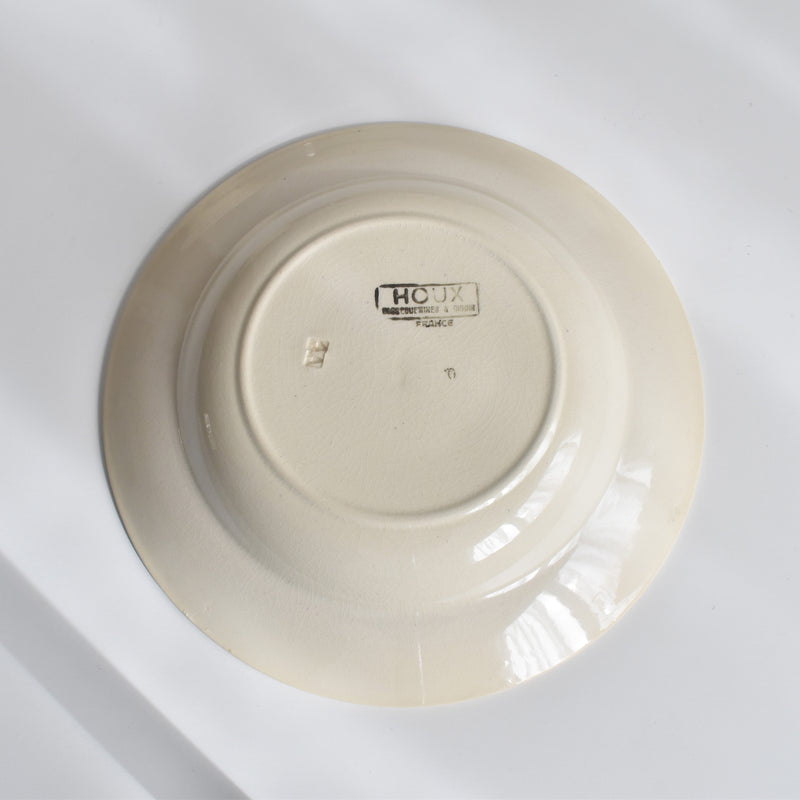 Vintage Deep Plate Digoin & Sarreguemines HOUX (Holly) D