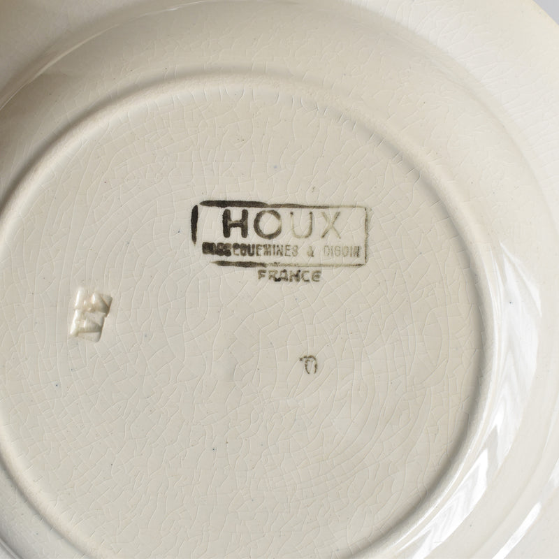 Vintage Deep Plate Digoin & Sarreguemines HOUX (Holly) D