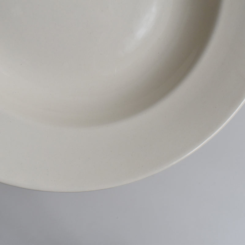Vintage Deep Plate, Digoin & Sarreguemines, Simple Cream B