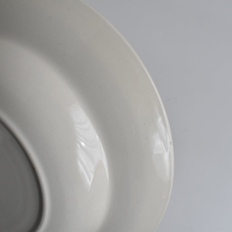 Vintage Deep Plate, Digoin & Sarreguemines, Simple Cream B