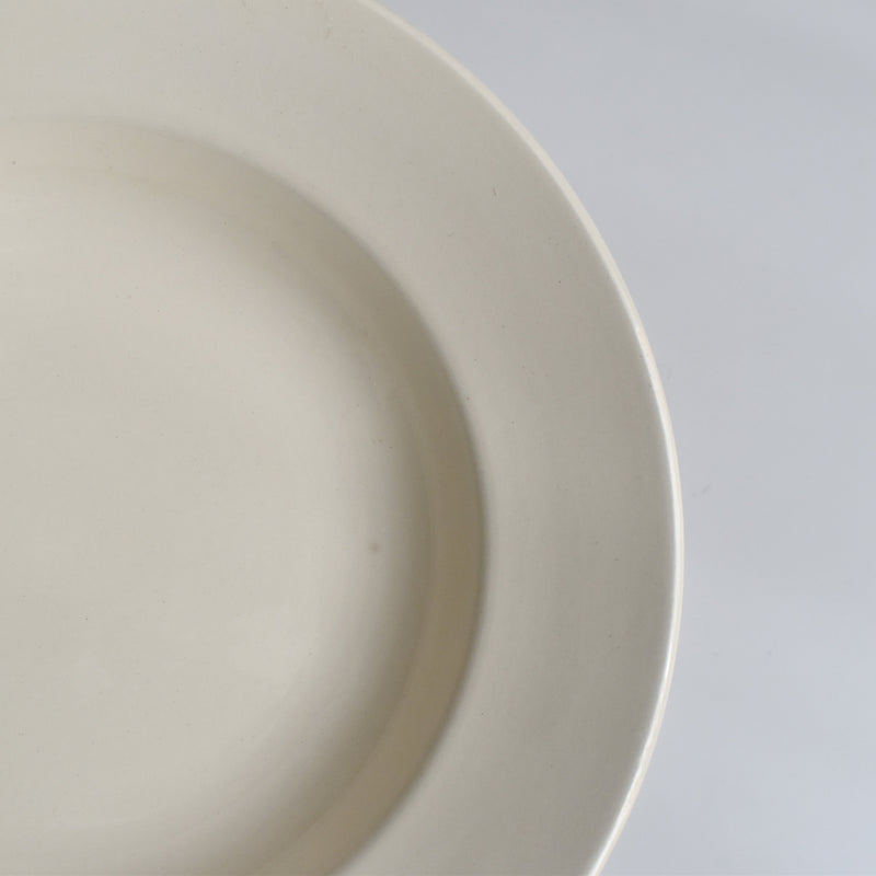 Vintage Deep Plate Digoin & Sarreguemines Simple Cream C