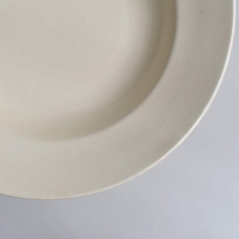 Vintage Deep Plate Digoin & Sarreguemines Simple Cream C