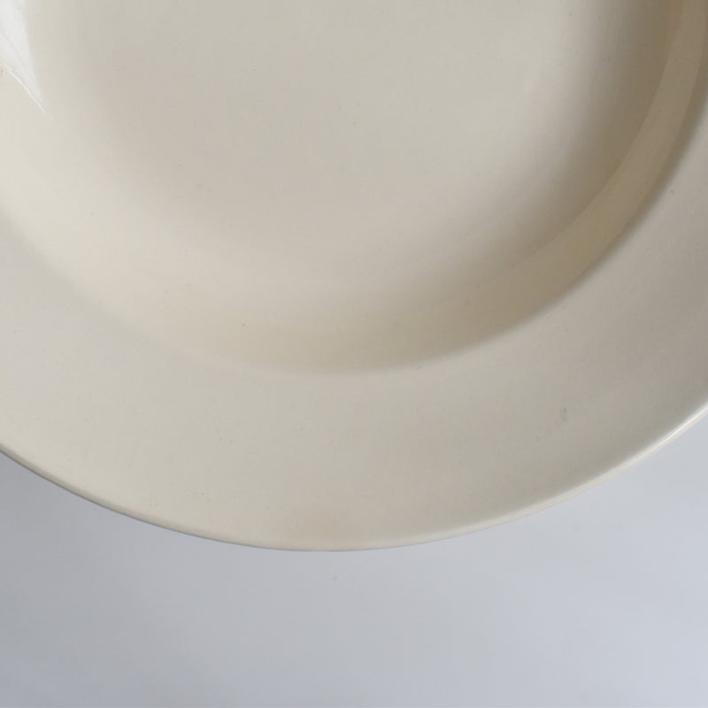 Vintage Deep Plate Digoin & Sarreguemines Simple Cream C