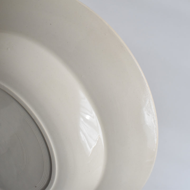 Vintage Deep Plate Digoin & Sarreguemines Simple Cream C