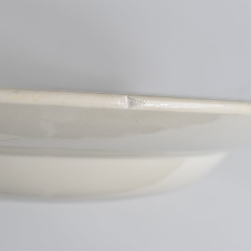 Vintage Deep Plate Digoin & Sarreguemines Simple Cream C
