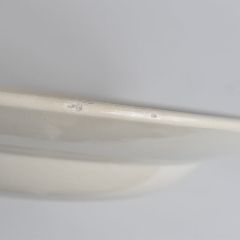 Vintage Deep Plate Digoin & Sarreguemines Simple Cream C