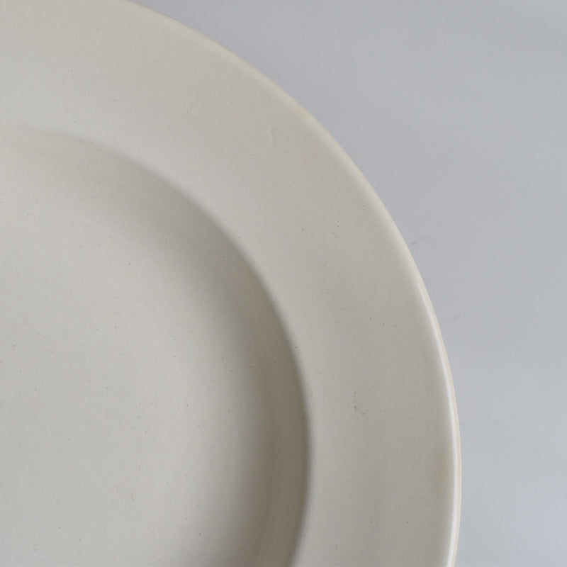 Vintage Deep Plate Digoin & Sarreguemines Simple Cream E