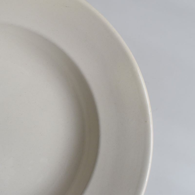 Vintage Deep Plate Digoin & Sarreguemines Simple Cream E