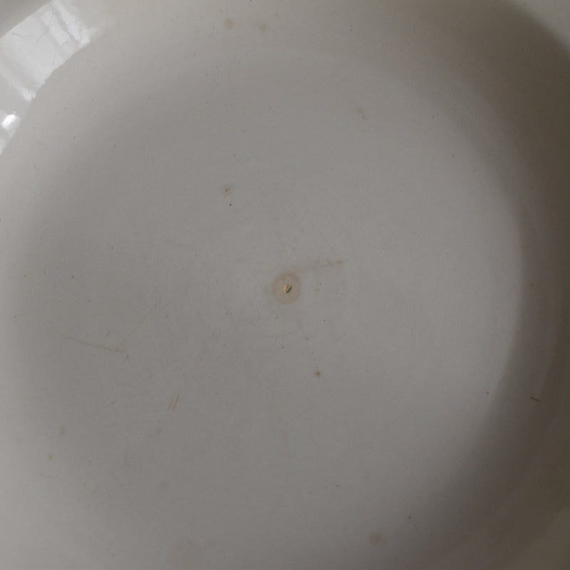 Vintage Deep Plate, Digoin & Sarreguemines, Simple, Cream G