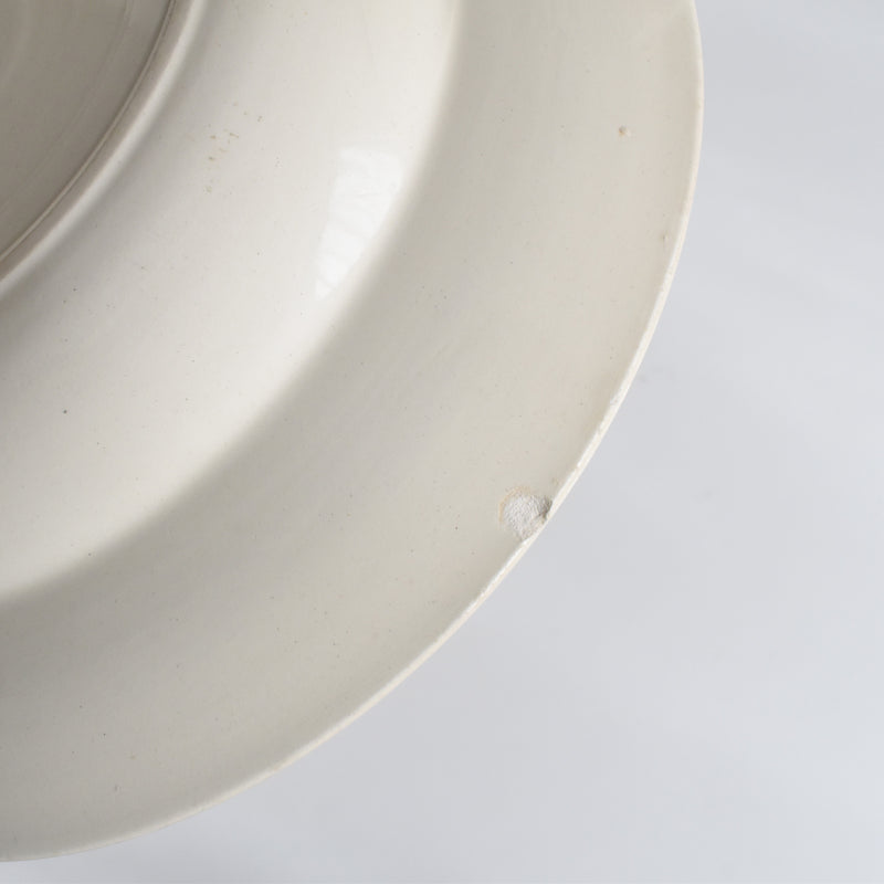 Vintage Deep Plate, Digoin & Sarreguemines, Simple, Cream G