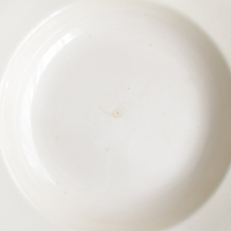 Vintage Deep Plate, Digoin & Sarreguemines, Simple, Cream G