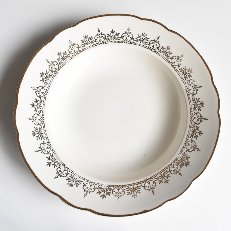Vintage Deep Plate Villeroy & Boch 7206 Gold A