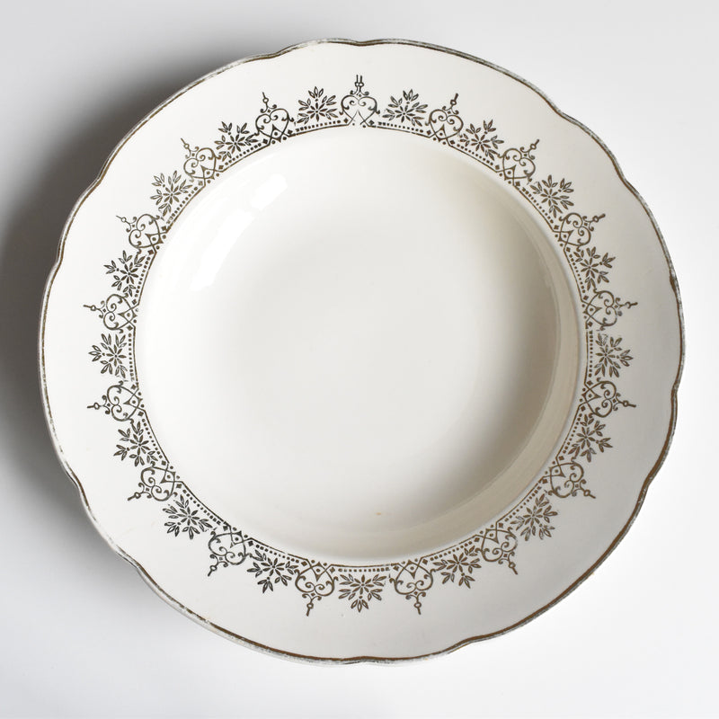 Vintage Deep Plate, Villeroy & Boch 7206 Gold B