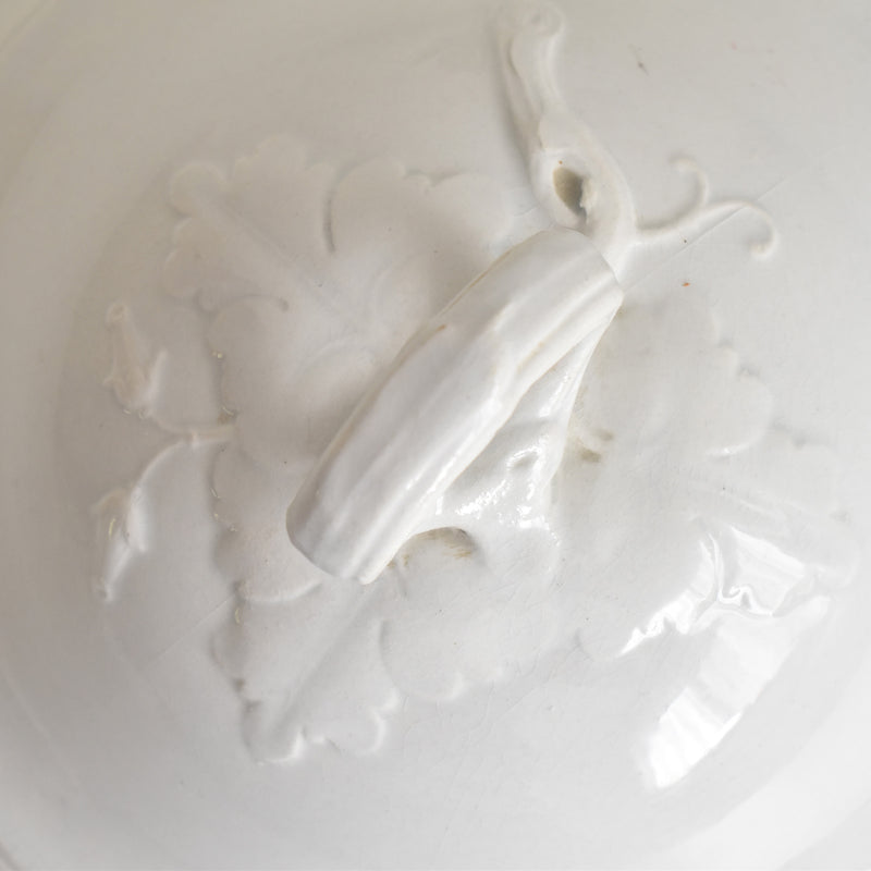 Antique Soup Tureen, H&B Choisy le Roi, White