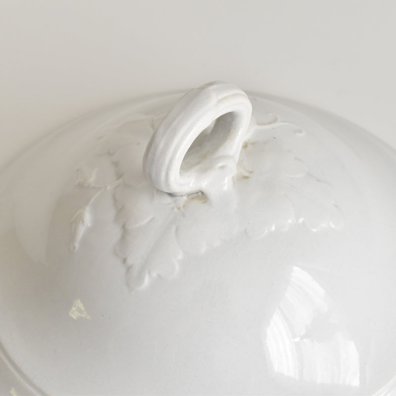 Antique Soup Tureen, H&B Choisy le Roi, White