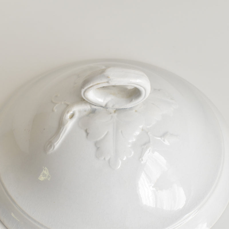 Antique Soup Tureen, H&B Choisy le Roi, White