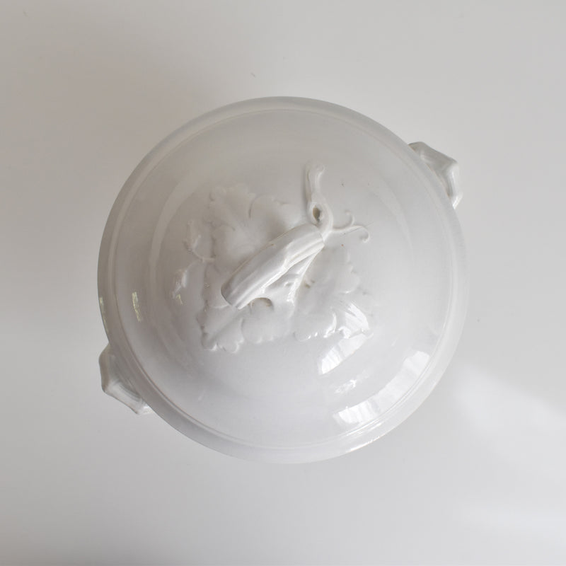 Antique Soup Tureen, H&B Choisy le Roi, White