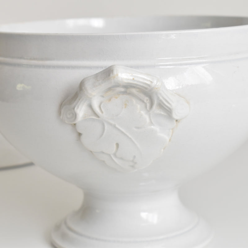 Antique Soup Tureen, H&B Choisy le Roi, White