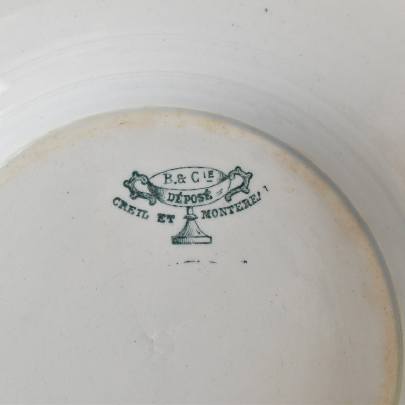 Antique Soup Tureen, Creil et Montereau, White