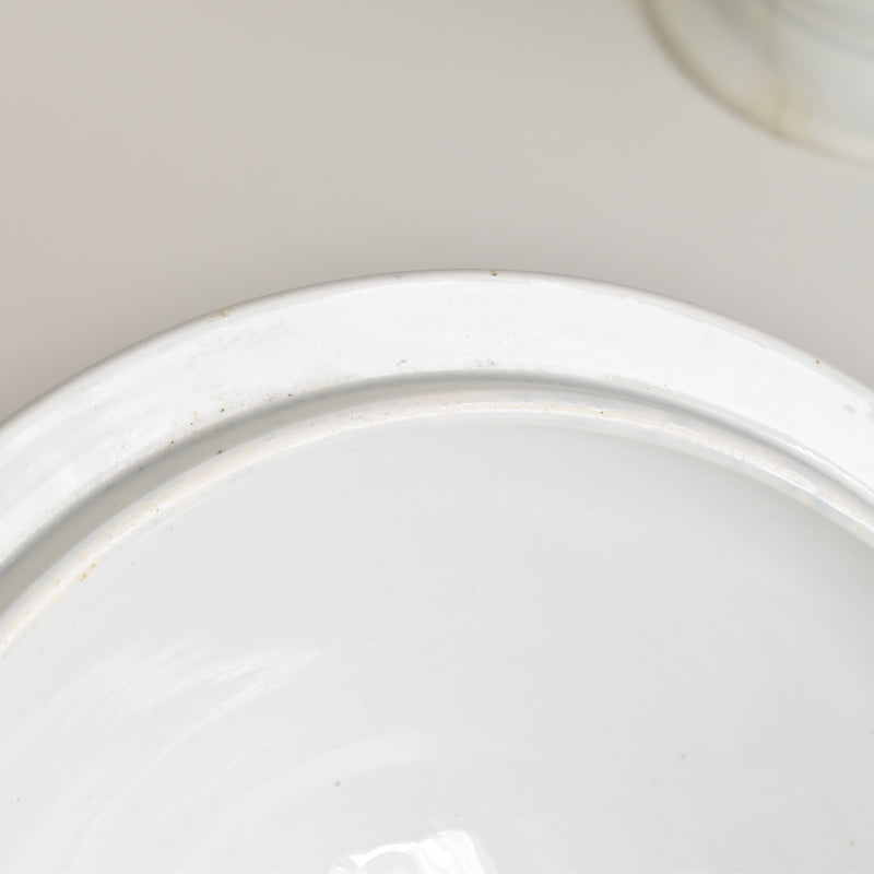 Antique Soup Tureen, Creil et Montereau, White
