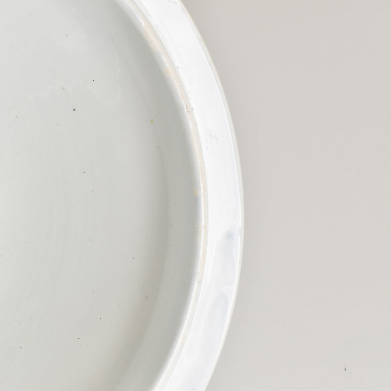 Antique Soup Tureen, Creil et Montereau, White