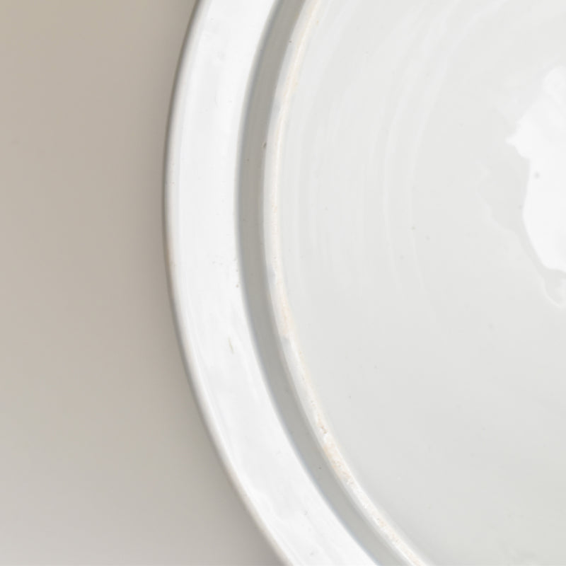 Antique Soup Tureen, Creil et Montereau, White