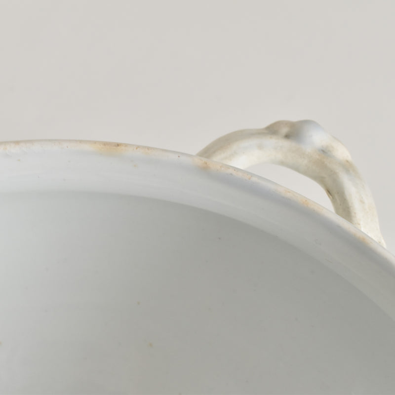 Antique Soup Tureen, Creil et Montereau, White