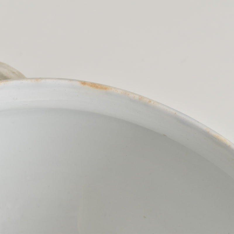 Antique Soup Tureen, Creil et Montereau, White
