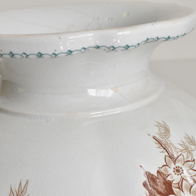 Antique Soup Tureen, U&C Sarreguemines Flore
