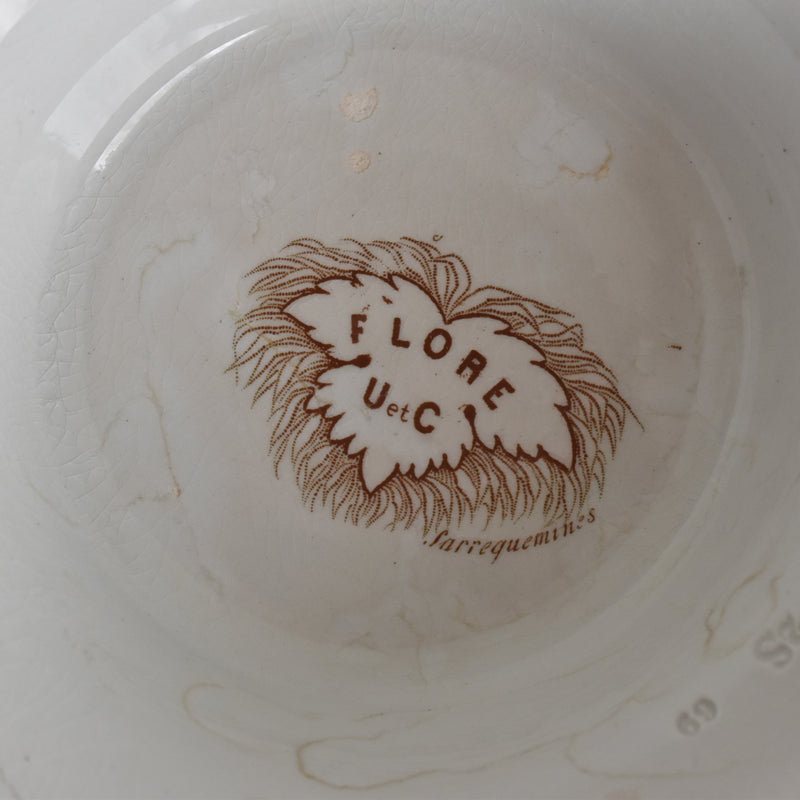 Antique Soup Tureen, U&C Sarreguemines Flore