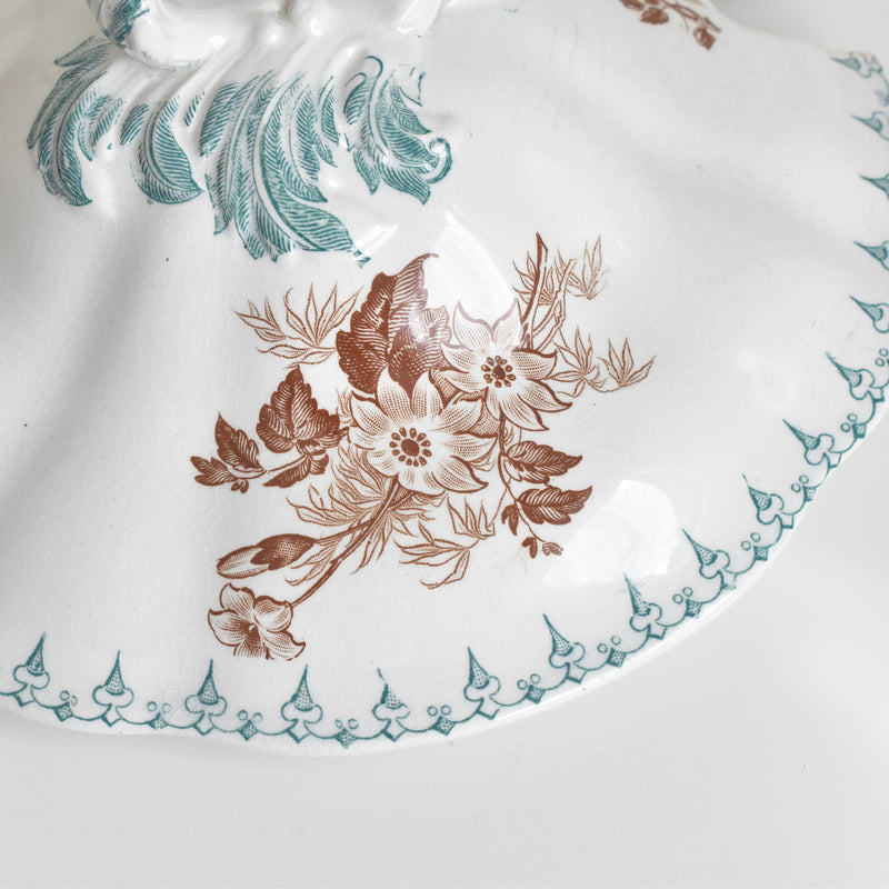 Antique Soup Tureen, U&C Sarreguemines Flore
