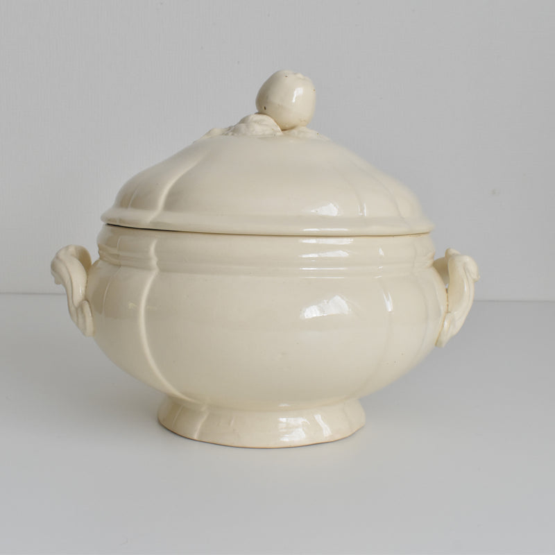 Vintage Soup Tureen, Digoin & Sarreguemines Ivoire