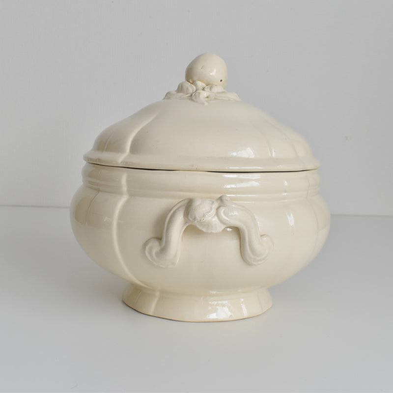 Vintage Soup Tureen, Digoin & Sarreguemines Ivoire