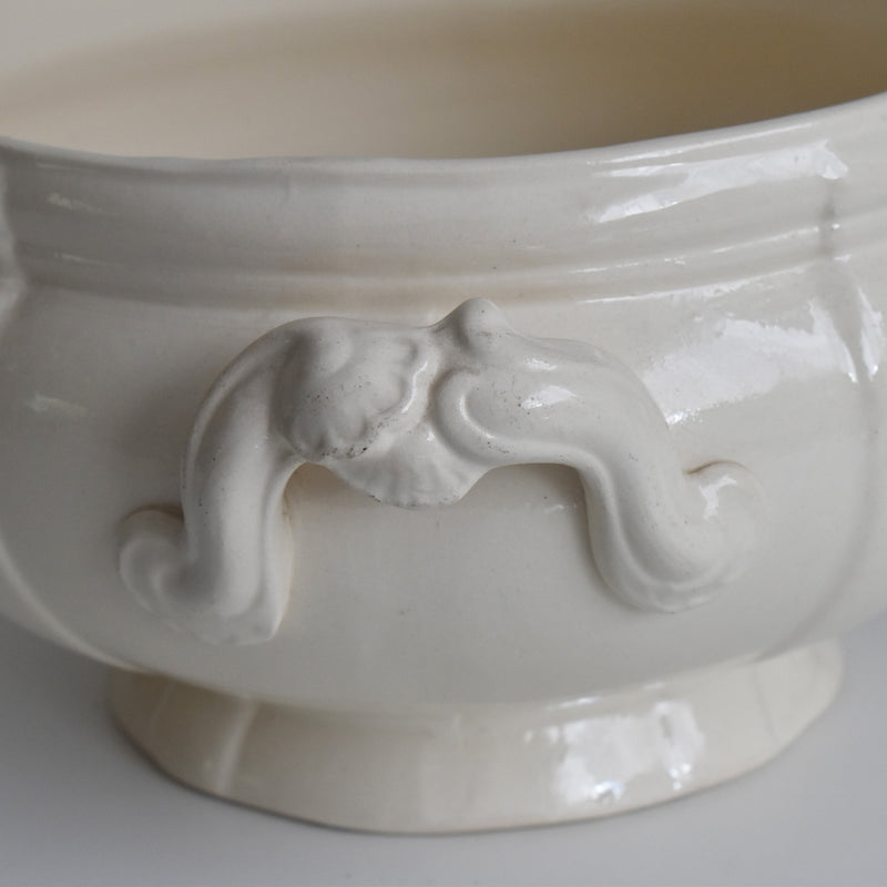 Vintage Soup Tureen, Digoin & Sarreguemines Ivoire