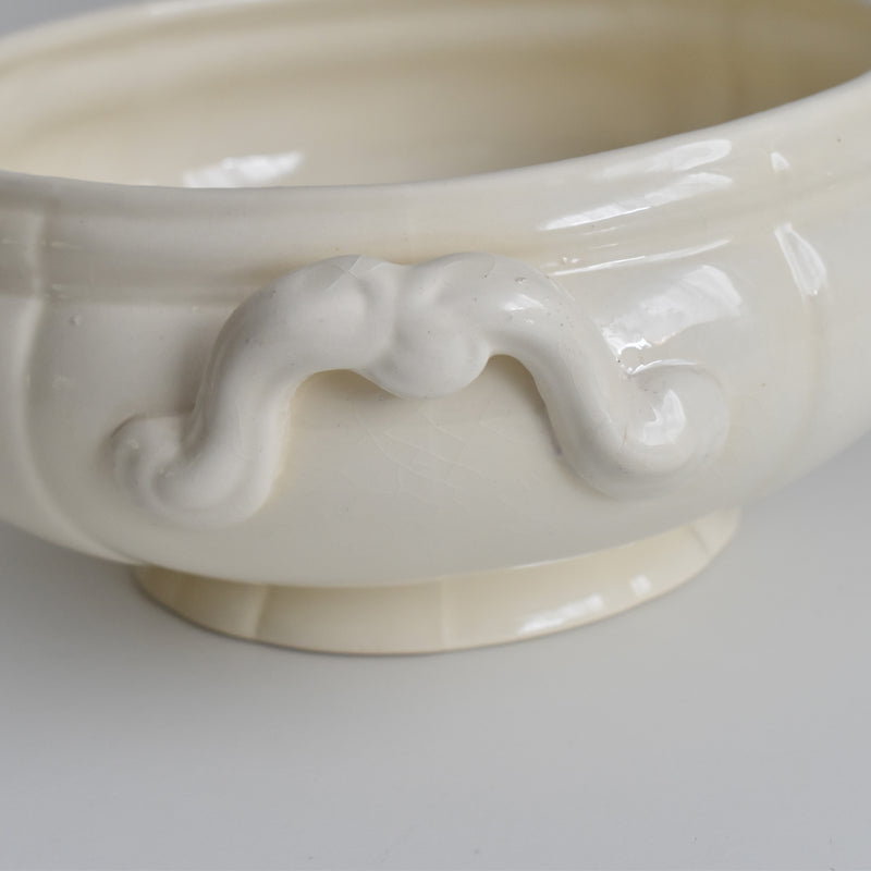 Vintage Soup Tureen Digoin & Sarreguemines Ivoire (Small)