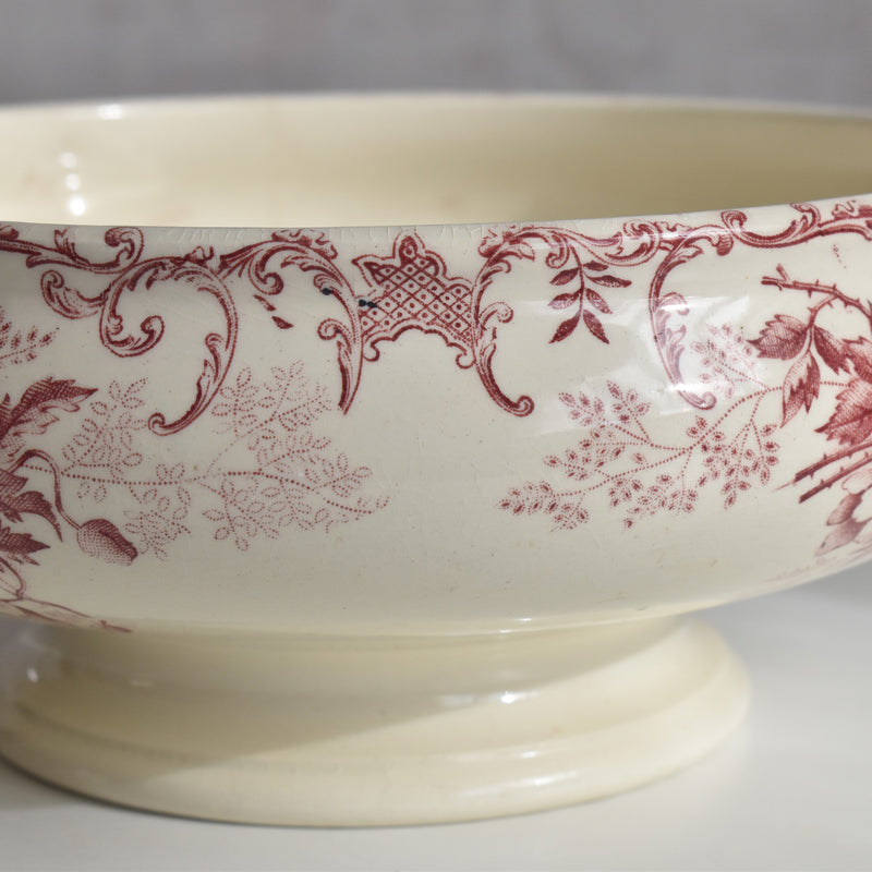 Antique Soup Tureen (no lid) Choisy-le-Roi Floréal